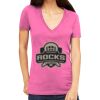 Tultex 214 - Ladies' Slim Fit Fine Jersey V-Neck Thumbnail