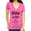 Tultex 214 - Ladies' Slim Fit Fine Jersey V-Neck Thumbnail