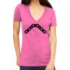 Tultex 214 - Ladies' Slim Fit Fine Jersey V-Neck Thumbnail