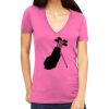 Tultex 214 - Ladies' Slim Fit Fine Jersey V-Neck Thumbnail