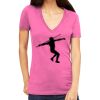 Tultex 214 - Ladies' Slim Fit Fine Jersey V-Neck Thumbnail