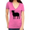 Tultex 214 - Ladies' Slim Fit Fine Jersey V-Neck Thumbnail