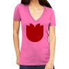 Tultex 214 - Ladies' Slim Fit Fine Jersey V-Neck Thumbnail